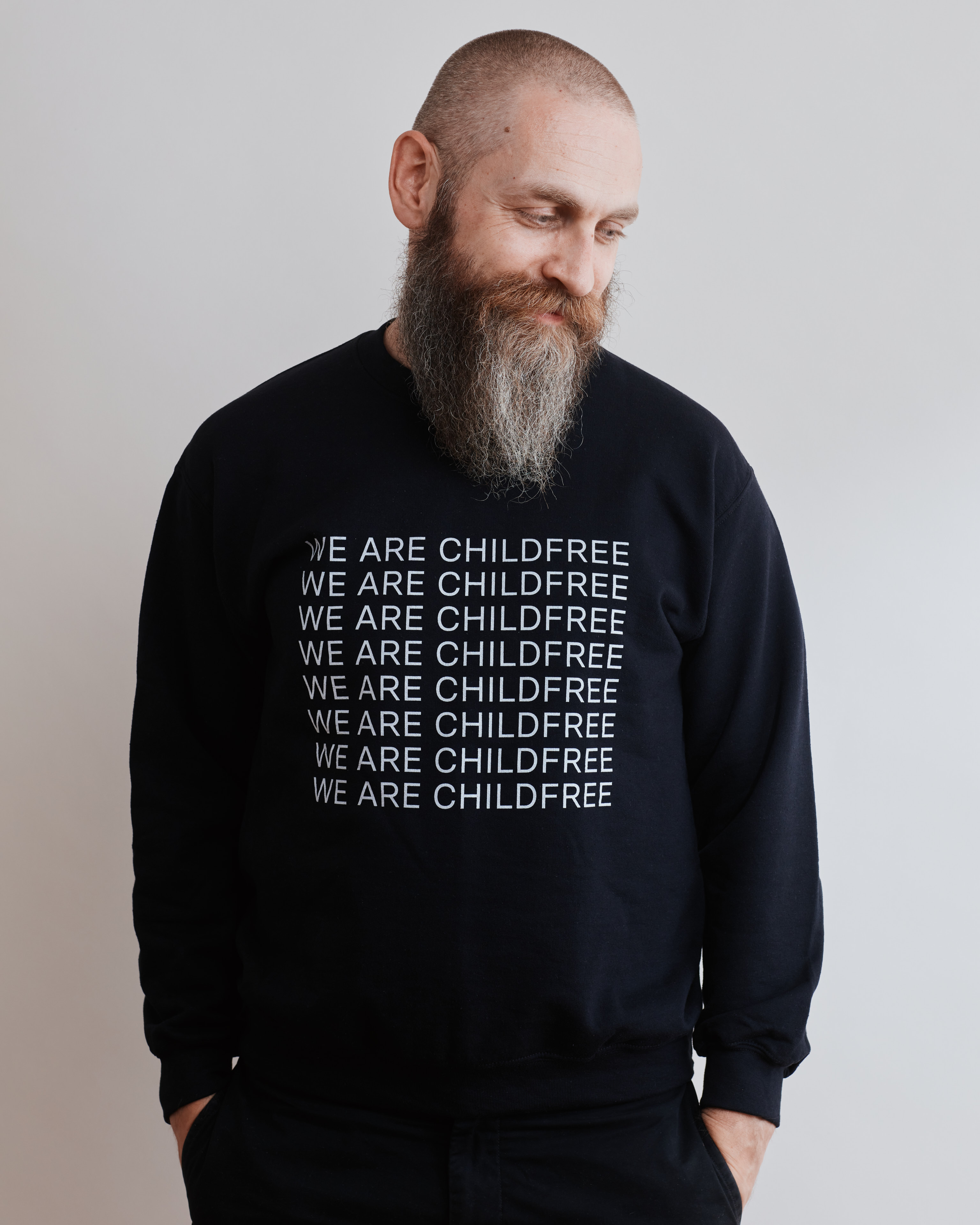 We are Childfree all gender sweatshirt black M