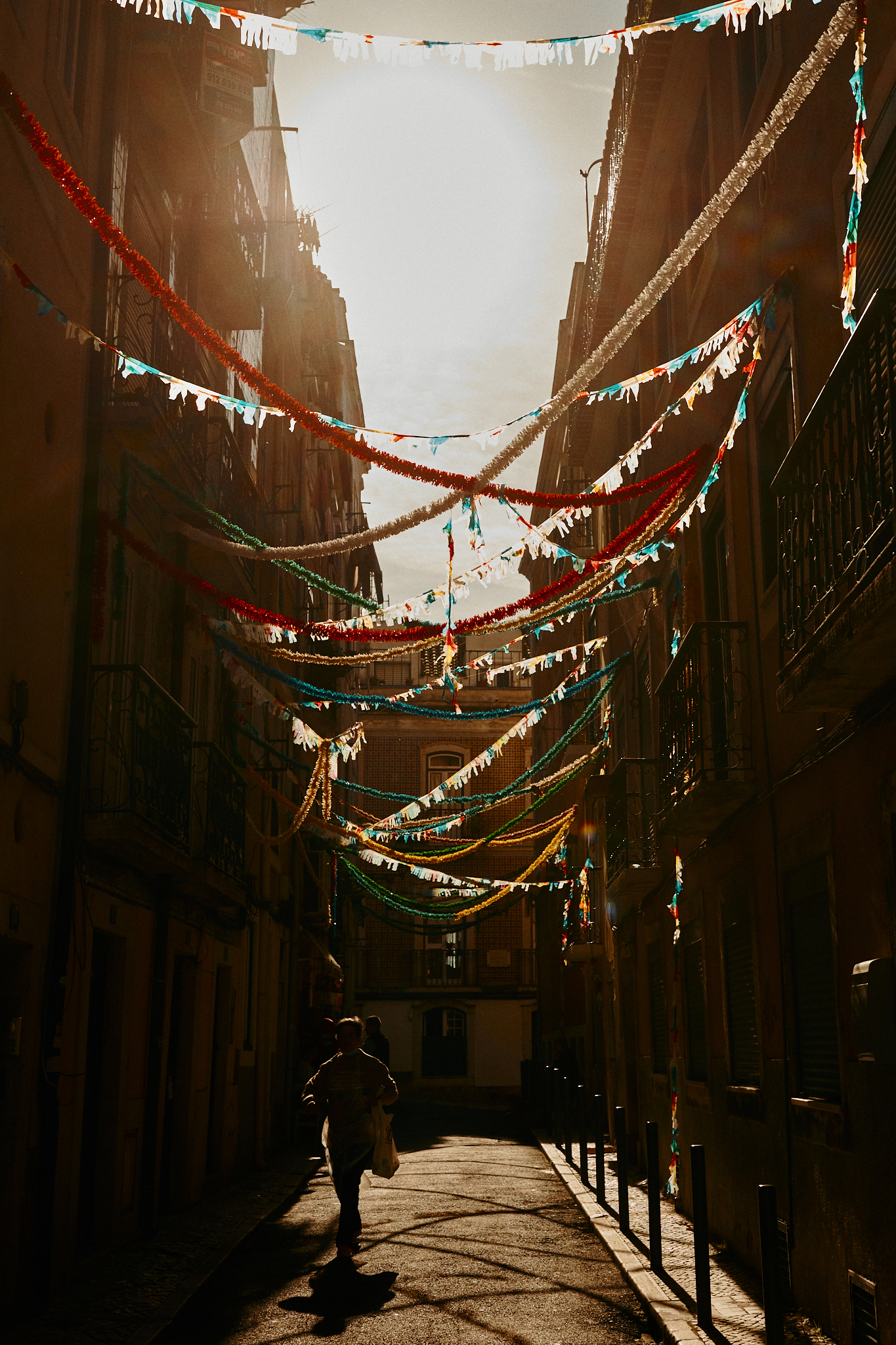 Lisbon sunny street